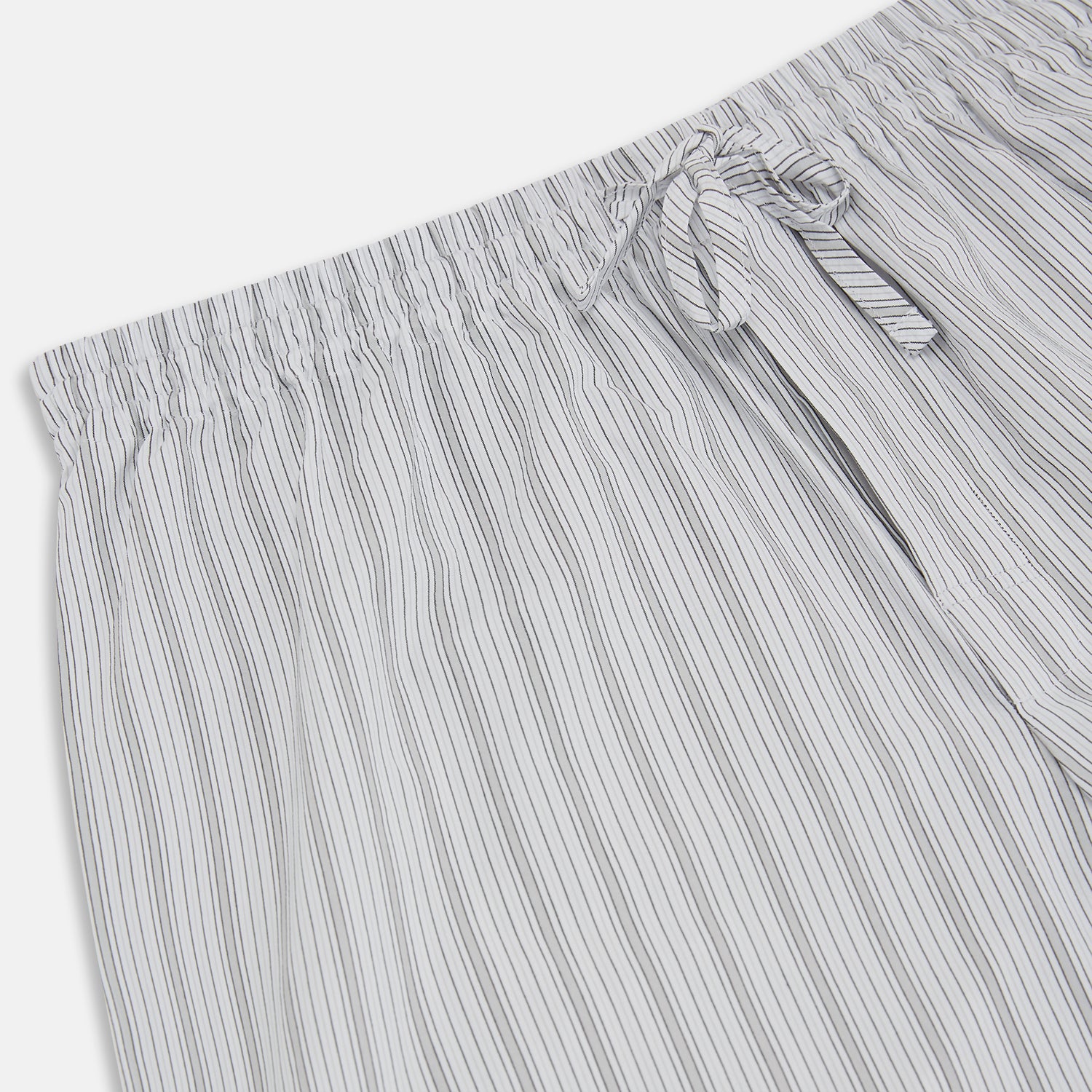 View 2 of product Grey Fine Track Stripe Pyjama Trousers
