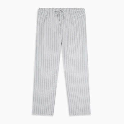 Grey Fine Track Stripe Pyjama Trousers Image 5