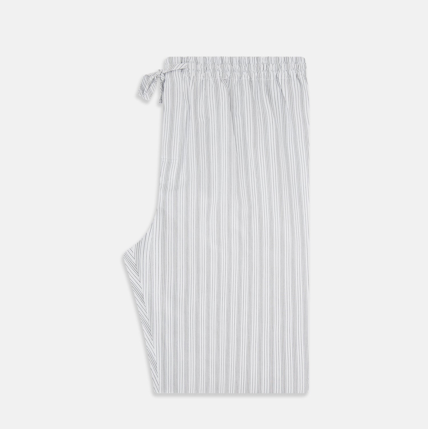 View 4 of product Grey Fine Track Stripe Pyjama Trousers