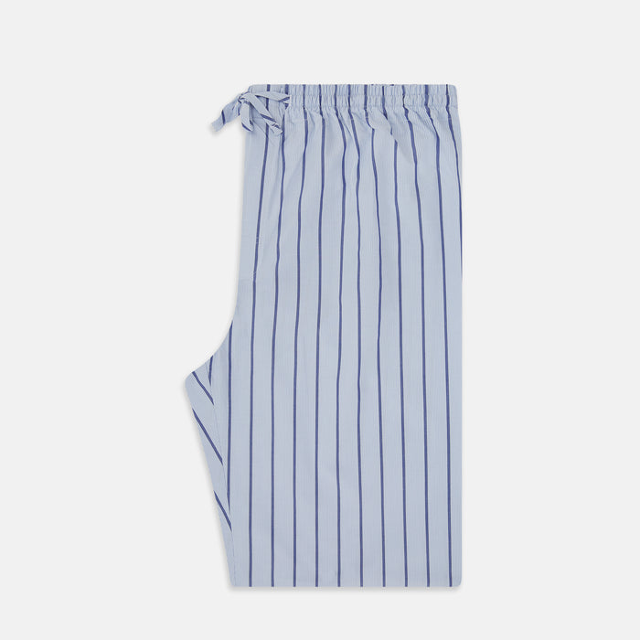 Blue Track Stripe Pyjama Trousers Image 3