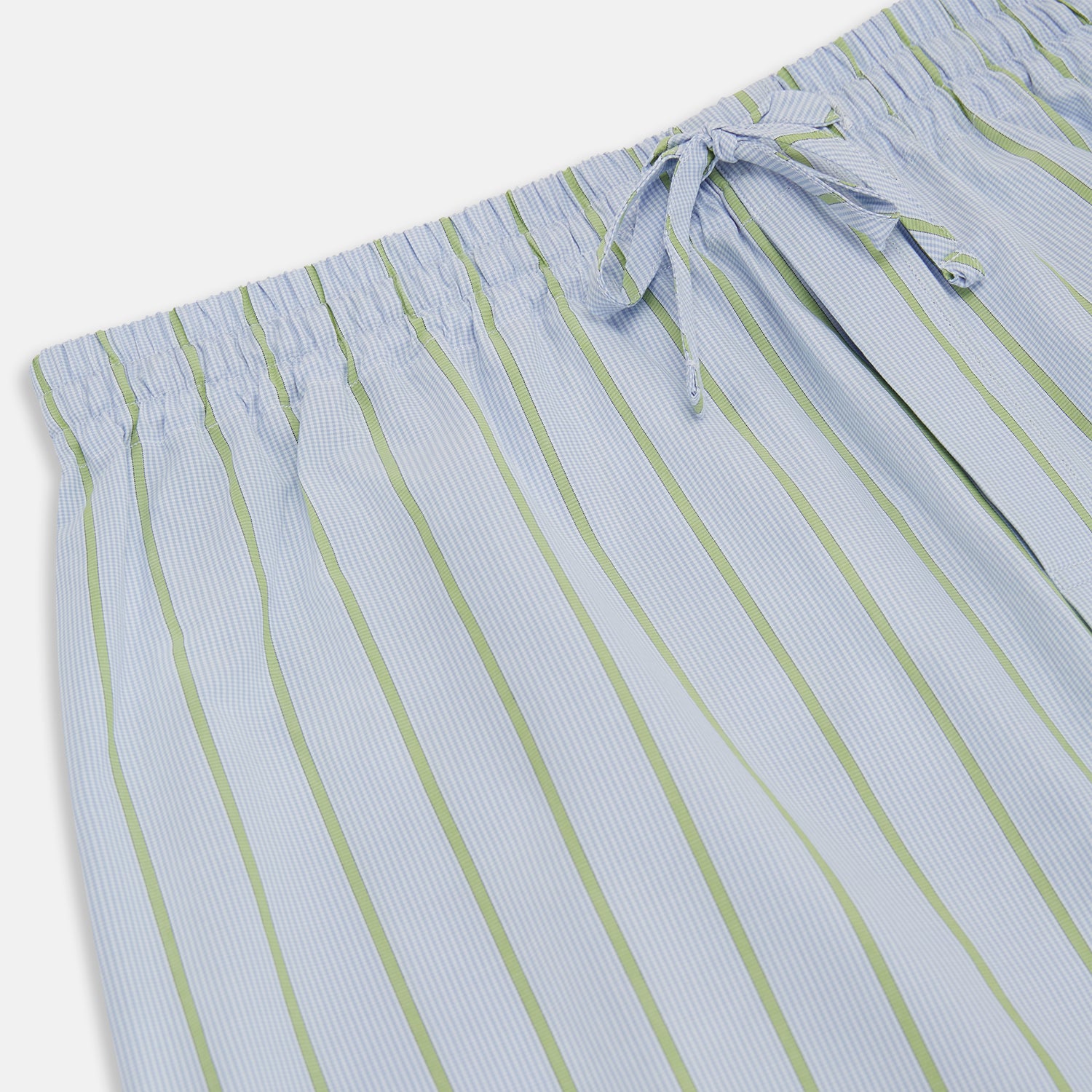 View 2 of product Light Green and Blue Stripe Pyjama Trousers