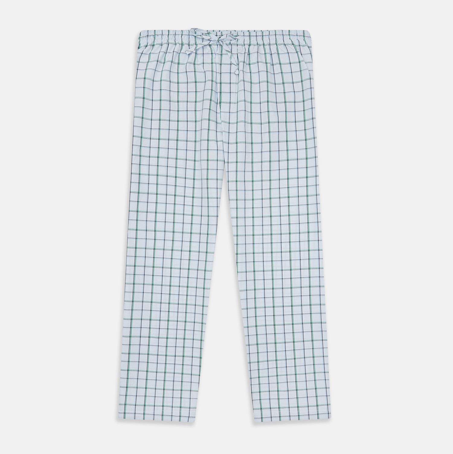 View 1 of product Blue and Green Tattersall Check Pyjama Trousers