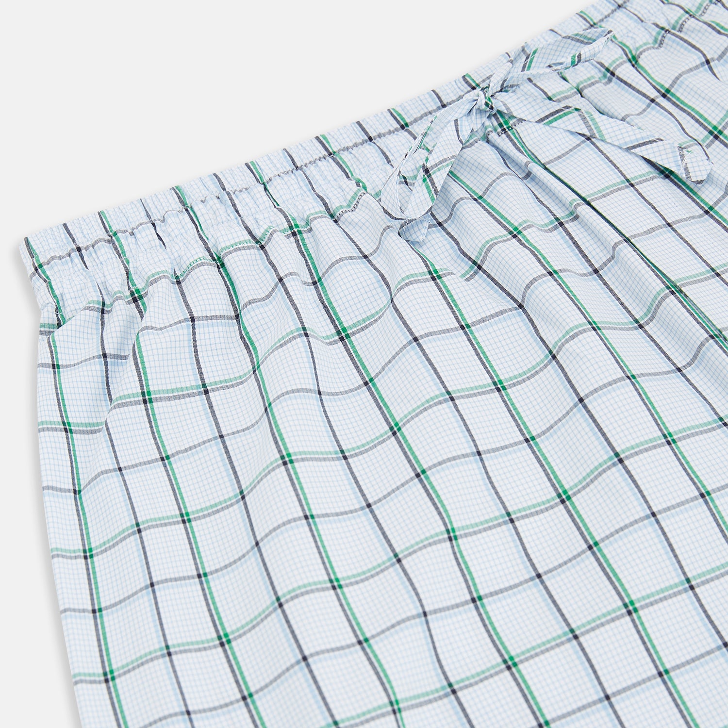 View 2 of product Blue and Green Tattersall Check Pyjama Trousers