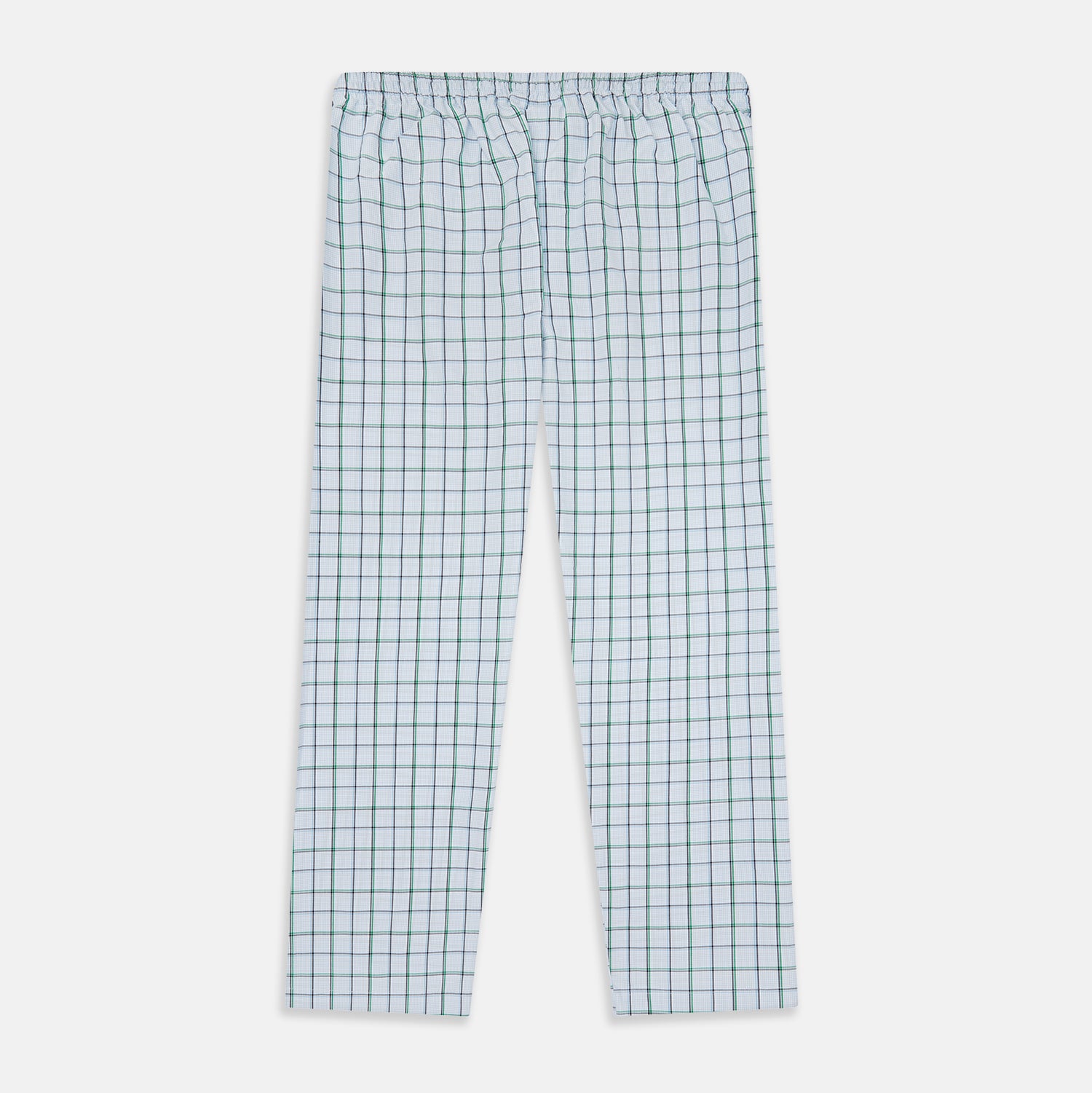 View 3 of product Blue and Green Tattersall Check Pyjama Trousers