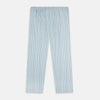 View 3 of product Green and Blue Shadow Pinstripe Pyjama Trousers