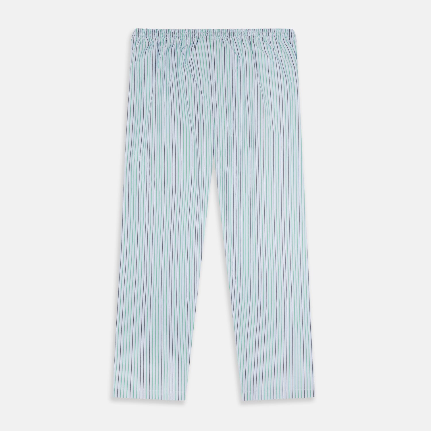 View 3 of product Green and Blue Shadow Pinstripe Pyjama Trousers