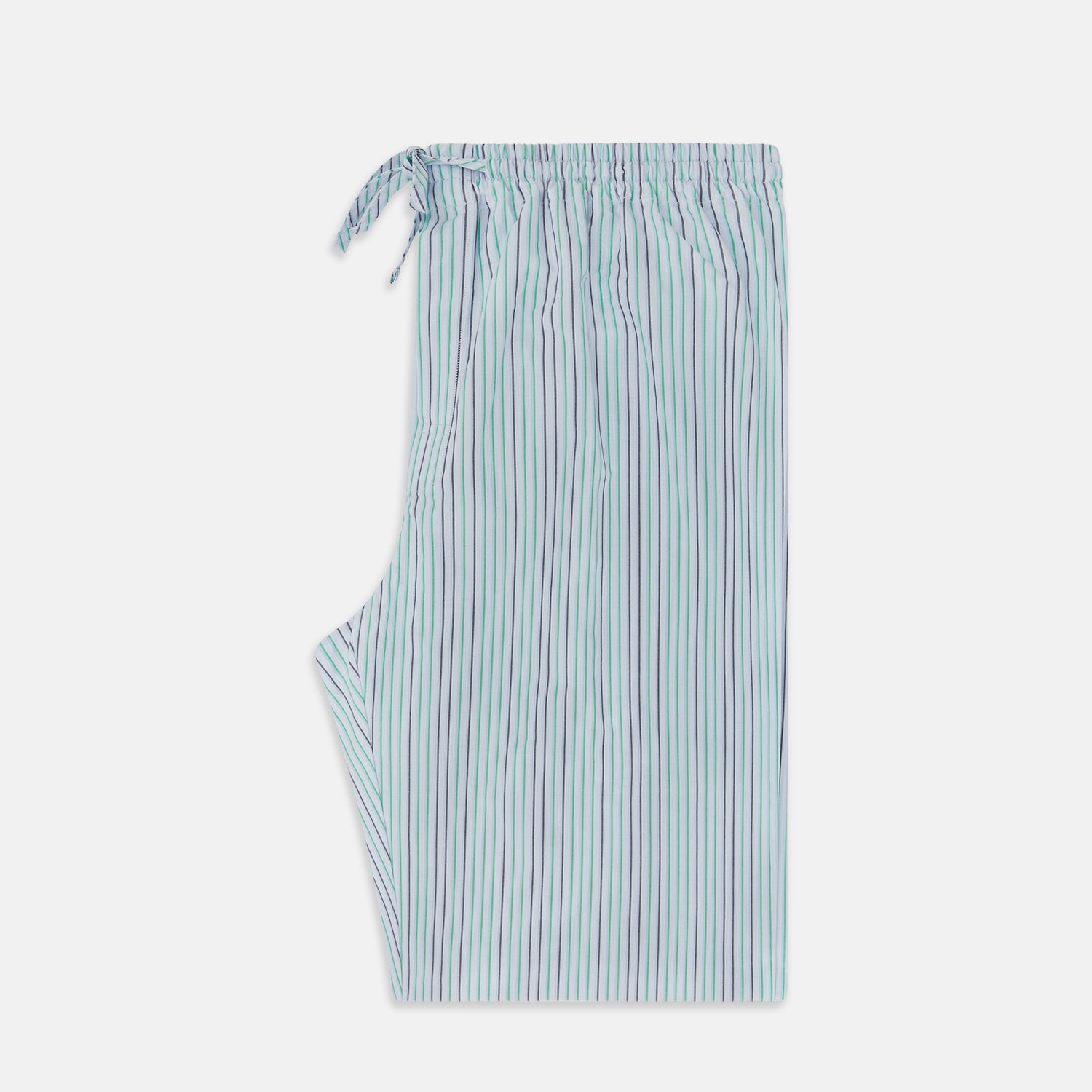 View 4 of product Green and Blue Shadow Pinstripe Pyjama Trousers
