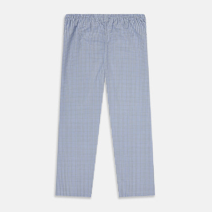 Blue Shadow Check Pyjama Trousers Image 2