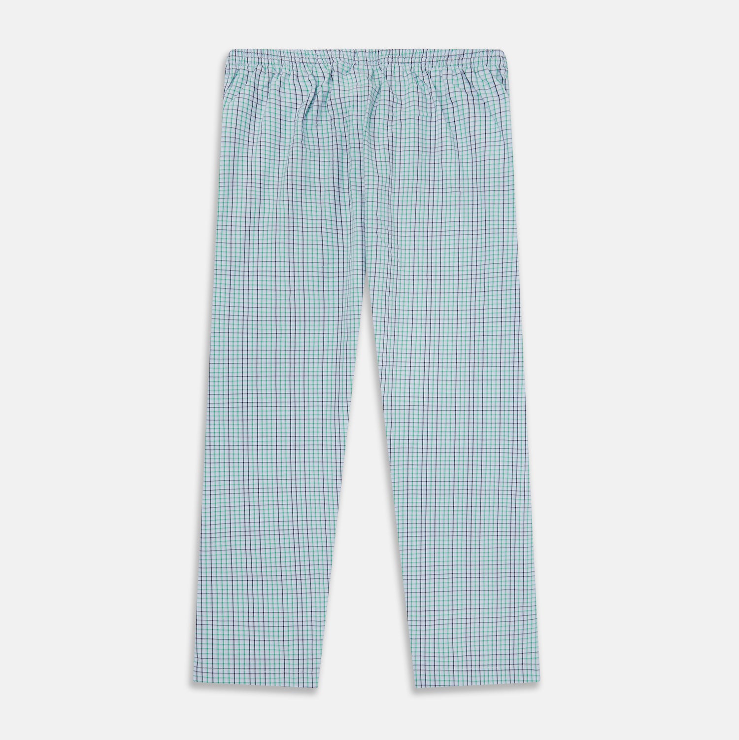View 3 of product Green and Blue Shadow Check Pyjama Trousers
