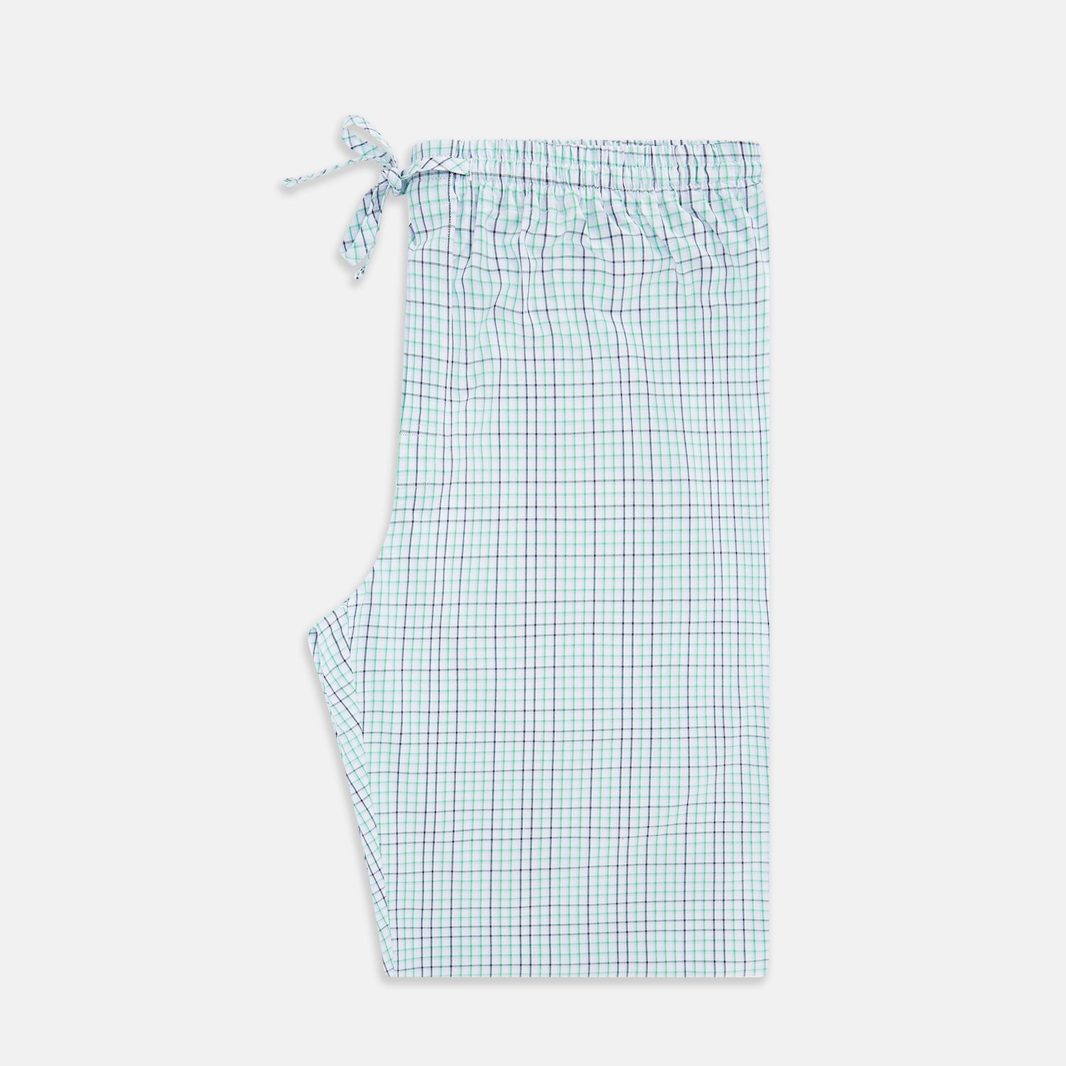 View 4 of product Green and Blue Shadow Check Pyjama Trousers
