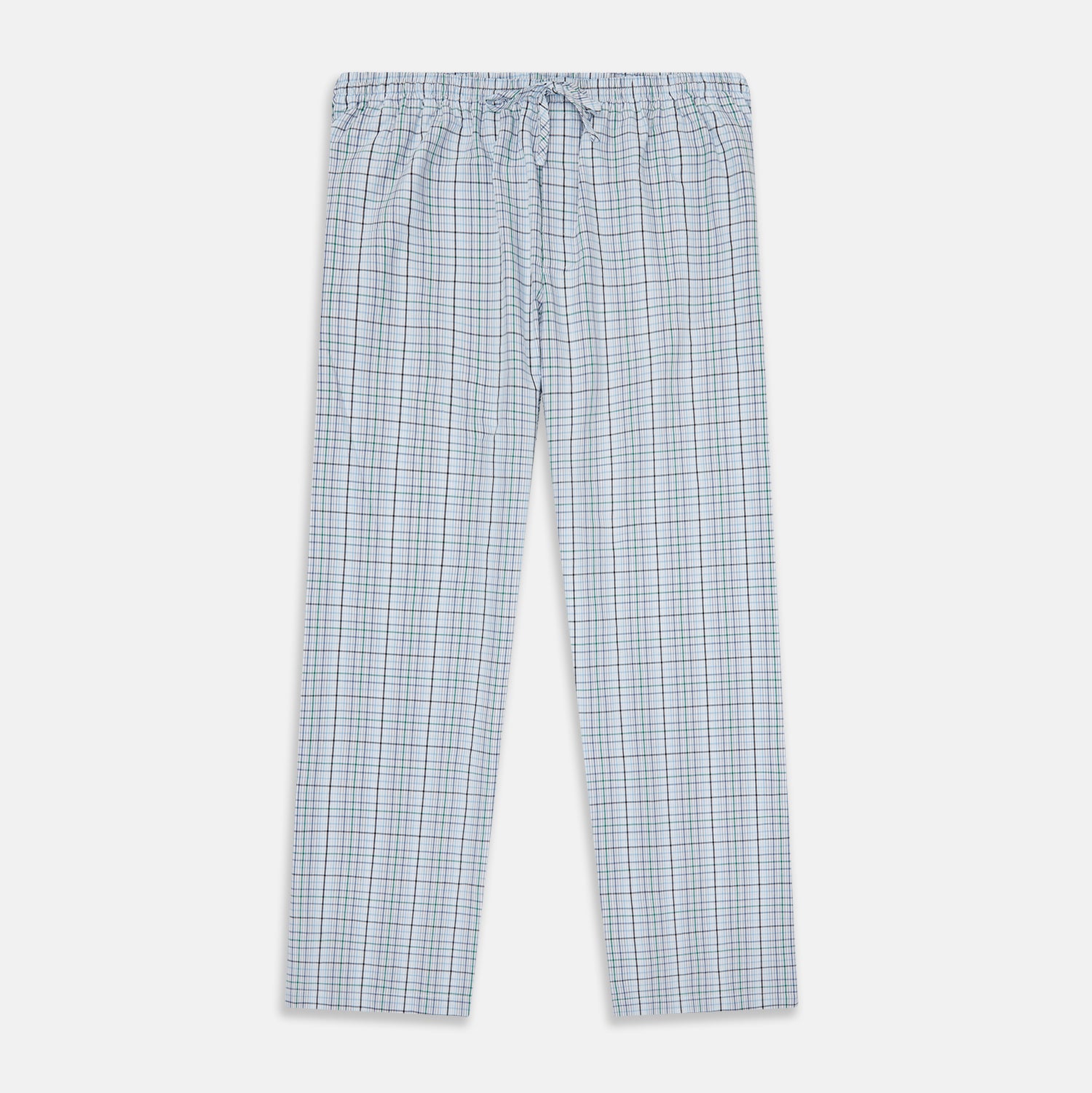View 1 of product Blue and Green Multi Track Check Pyjama Trousers