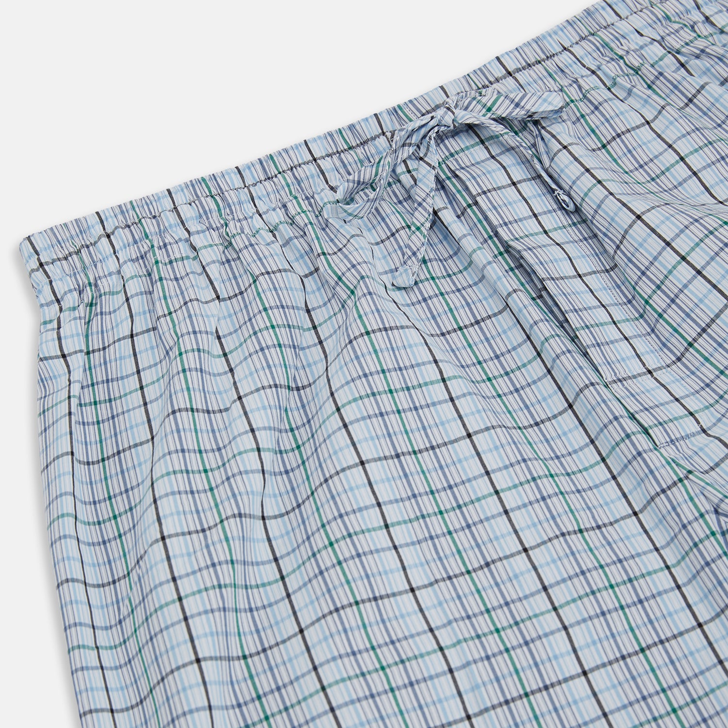 View 2 of product Blue and Green Multi Track Check Pyjama Trousers
