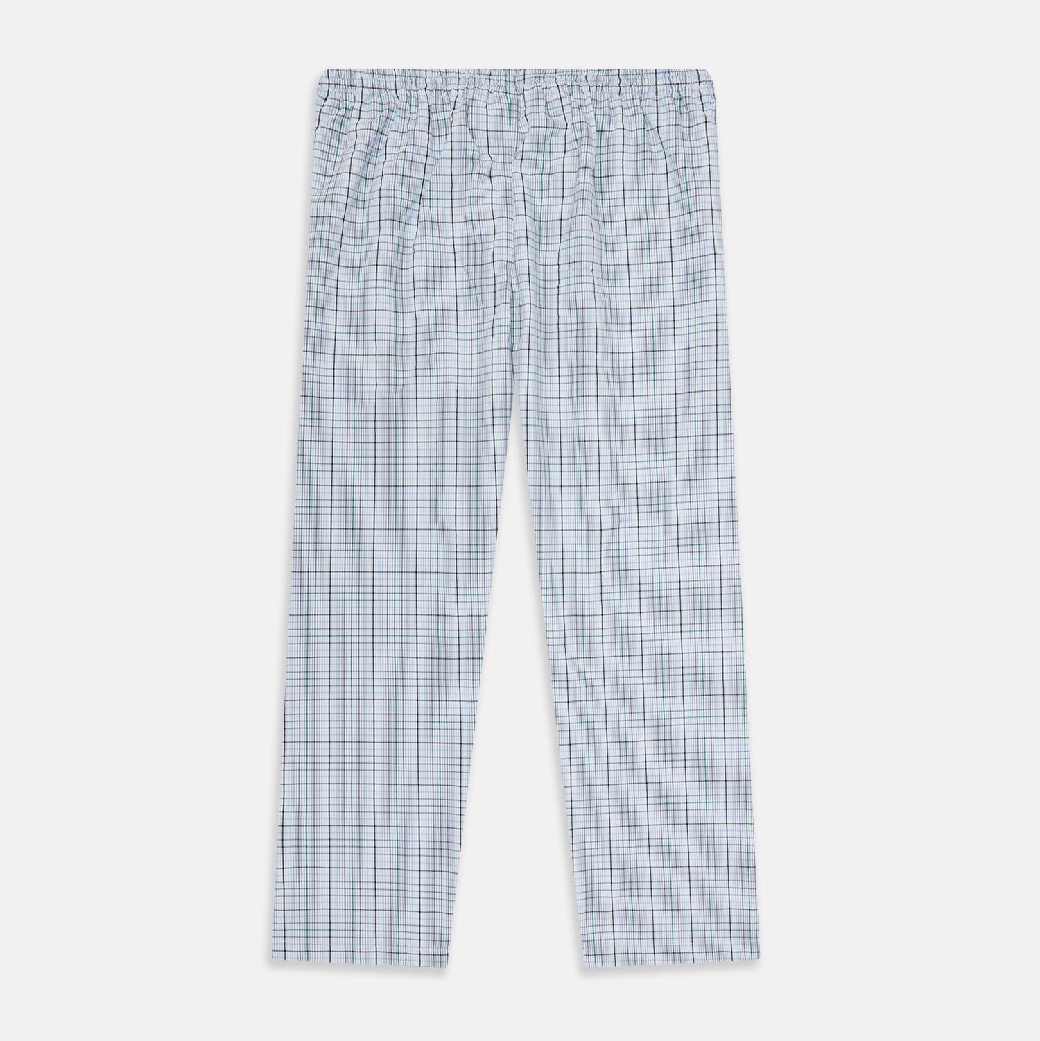 View 3 of product Blue and Green Multi Track Check Pyjama Trousers