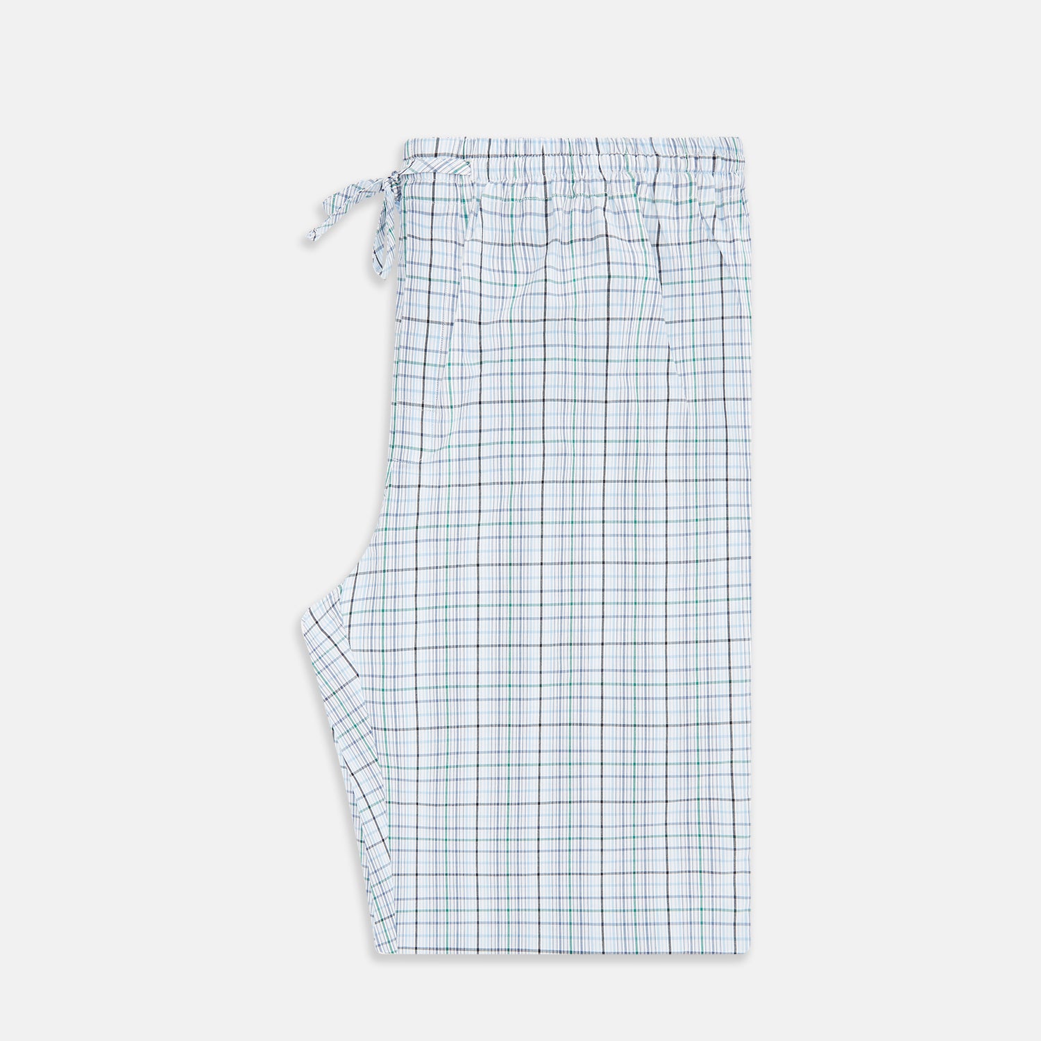 Blue and Green Multi Track Check Pyjama Trousers