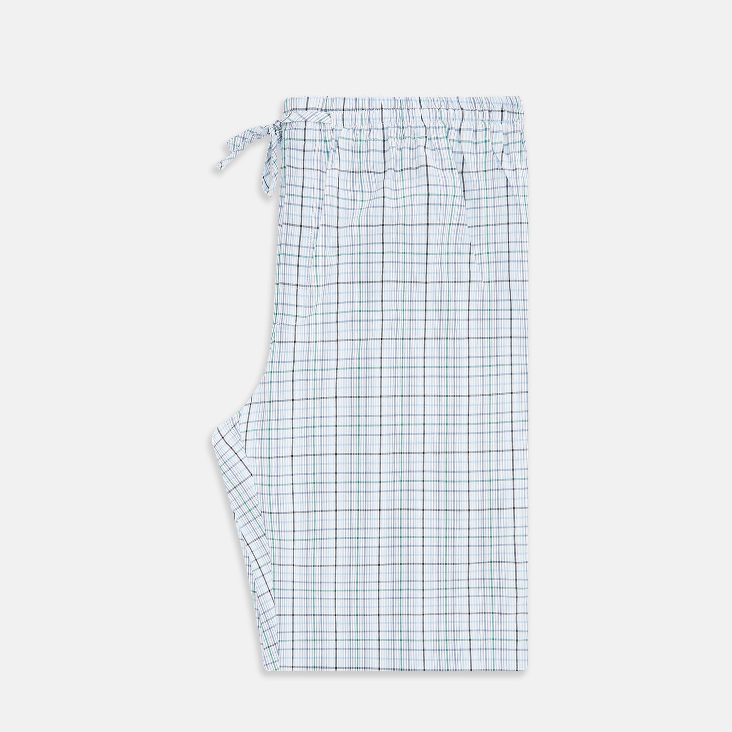 View 4 of product Blue and Green Multi Track Check Pyjama Trousers