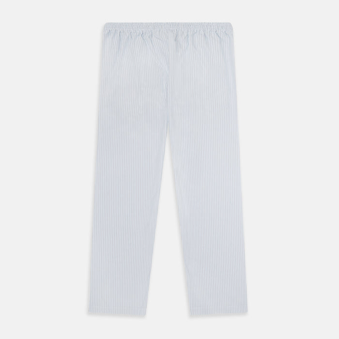 Blue Multi Pinstripe Pyjama Trousers Image 2