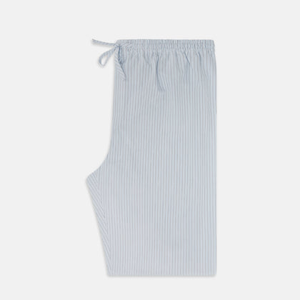 Blue Multi Pinstripe Pyjama Trousers Image 3