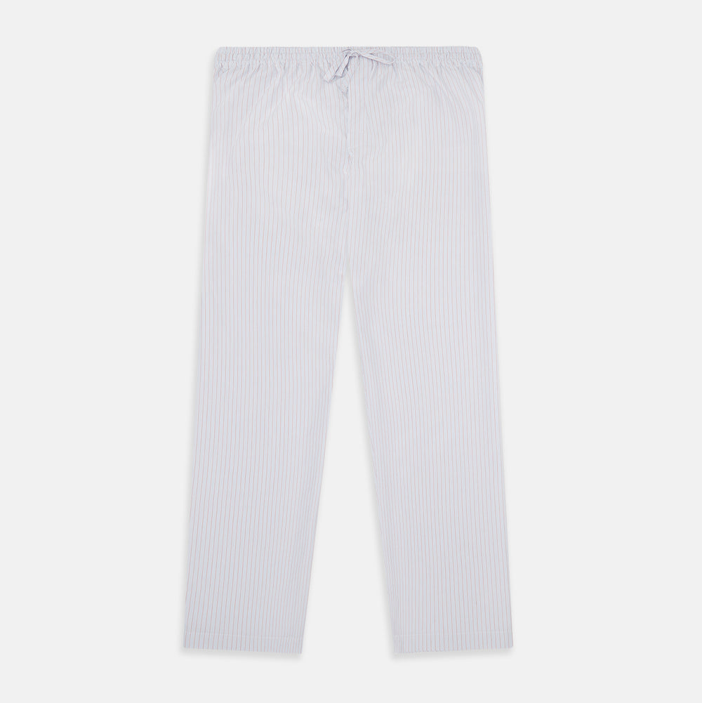 Red Multi Pinstripe Pyjama Trousers