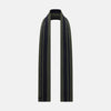 View 3 of product Navy and Olive Green Double-Stripe Double-Sided Corduroy Padded Scarf OS