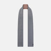 View 1 of product Azzurro and Red Herringbone Linen and Cotton Double-Sided Knitted Scarf OS