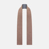 View 3 of product Azzurro and Red Herringbone Linen and Cotton Double-Sided Knitted Scarf OS