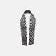 Chequered Navy on White Frame Small Scarf in Silk
