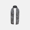 View 1 of product Chequered Navy on Navy Frame Small Scarf in Silk