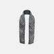 Chequered Navy on Navy Frame Small Scarf in Silk