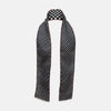 View 2 of product Chequered Navy on Red Frame Small Scarf in Silk