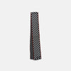 View 5 of product Chequered Navy on Red Frame Small Scarf in Silk