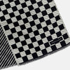 View 3 of product Chequered Navy on White Frame Large Scarf in Silk