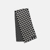 View 3 of product Chequered Navy on Navy Frame Large Scarf in Silk