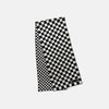 View 3 of product Chequered Navy & White Scarf in Silk