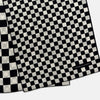 View 4 of product Chequered Navy & White Scarf in Silk