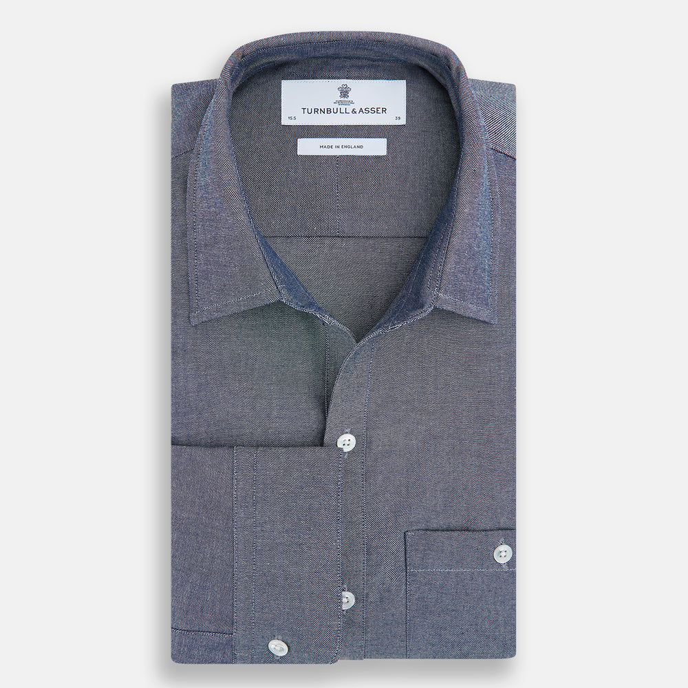 Steel Blue Piccadilly Shirt