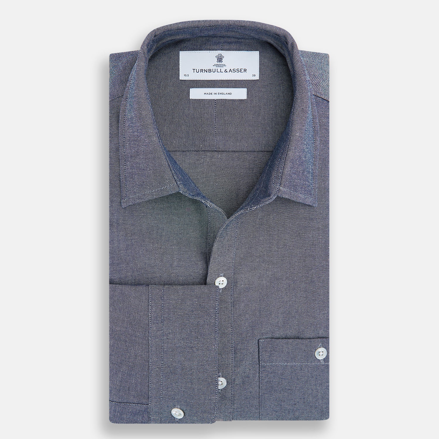 View 5 of product Steel Blue Piccadilly Shirt