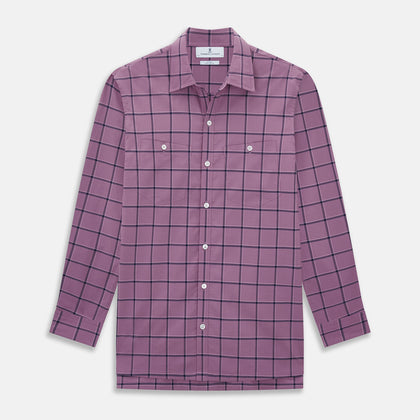 Online Exclusive · Antique Pink Grid Check Piccadilly Shirt