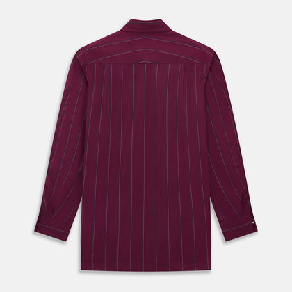 Online Exclusive · Wine Track Stripe Piccadilly Shirt Image 2