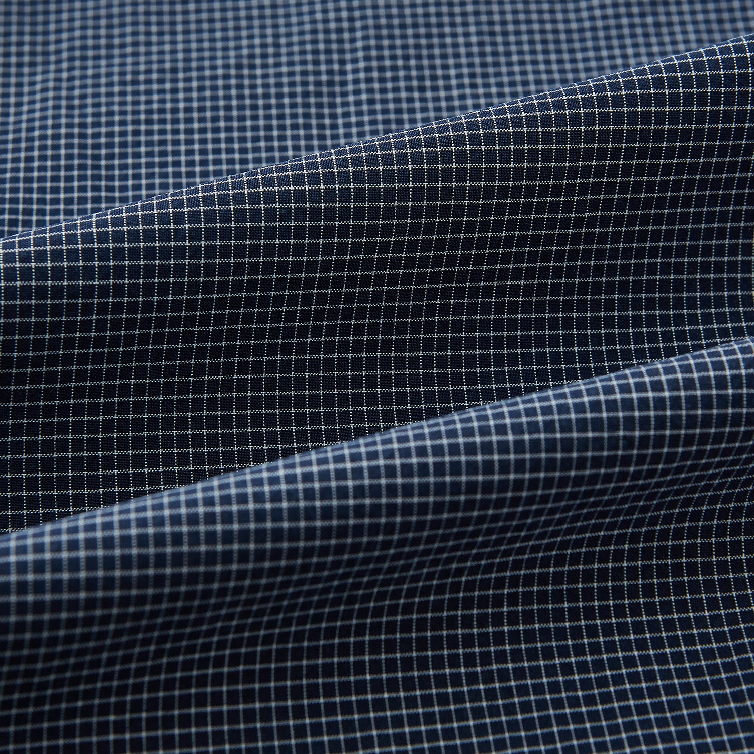 Image 6 of product Navy and White Pin Check Piccadilly Shirt 18.5