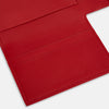 View 4 of product Red Leather Trifold Wallet OS