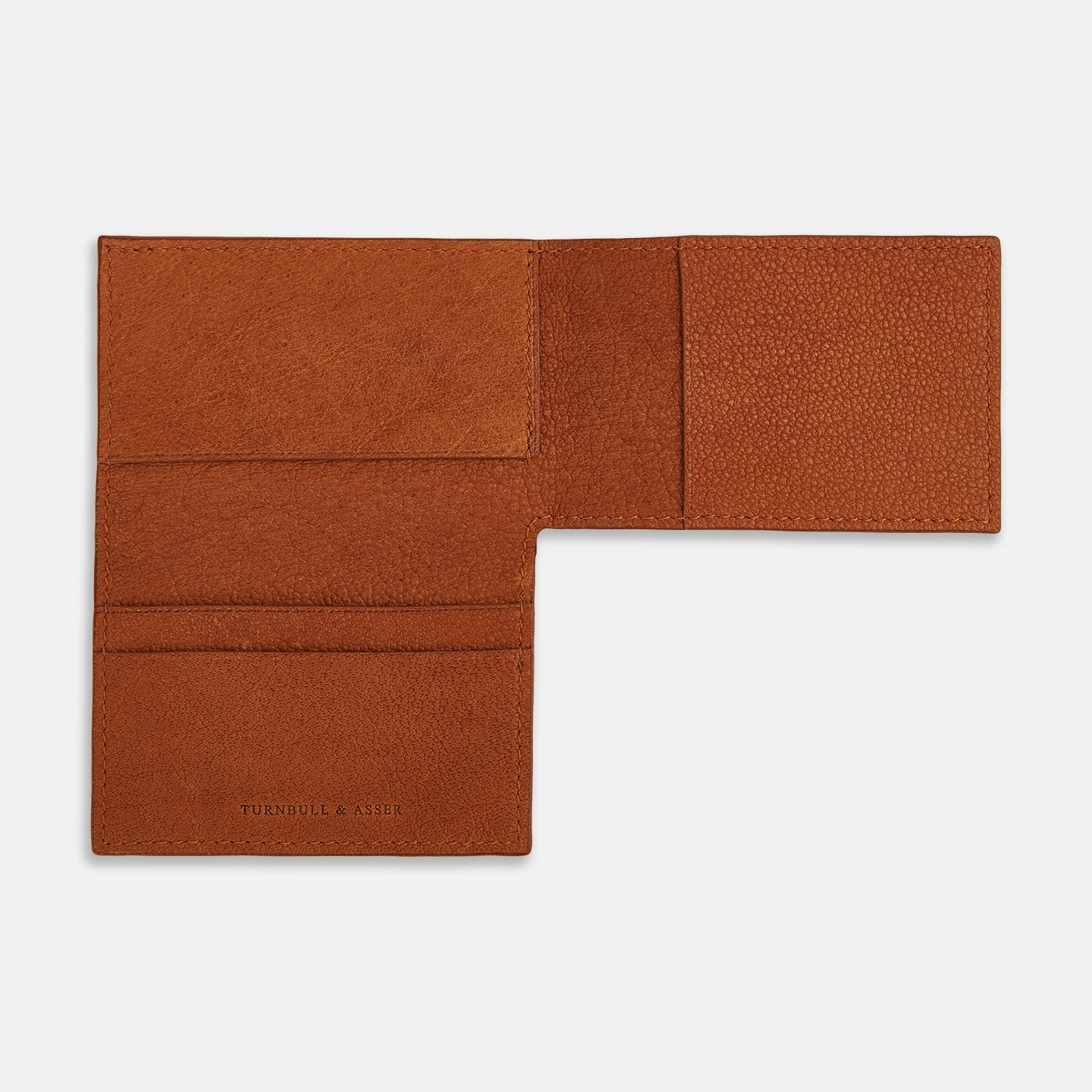 View 3 of product Cognac Full-Grain Leather Trifold Wallet OS