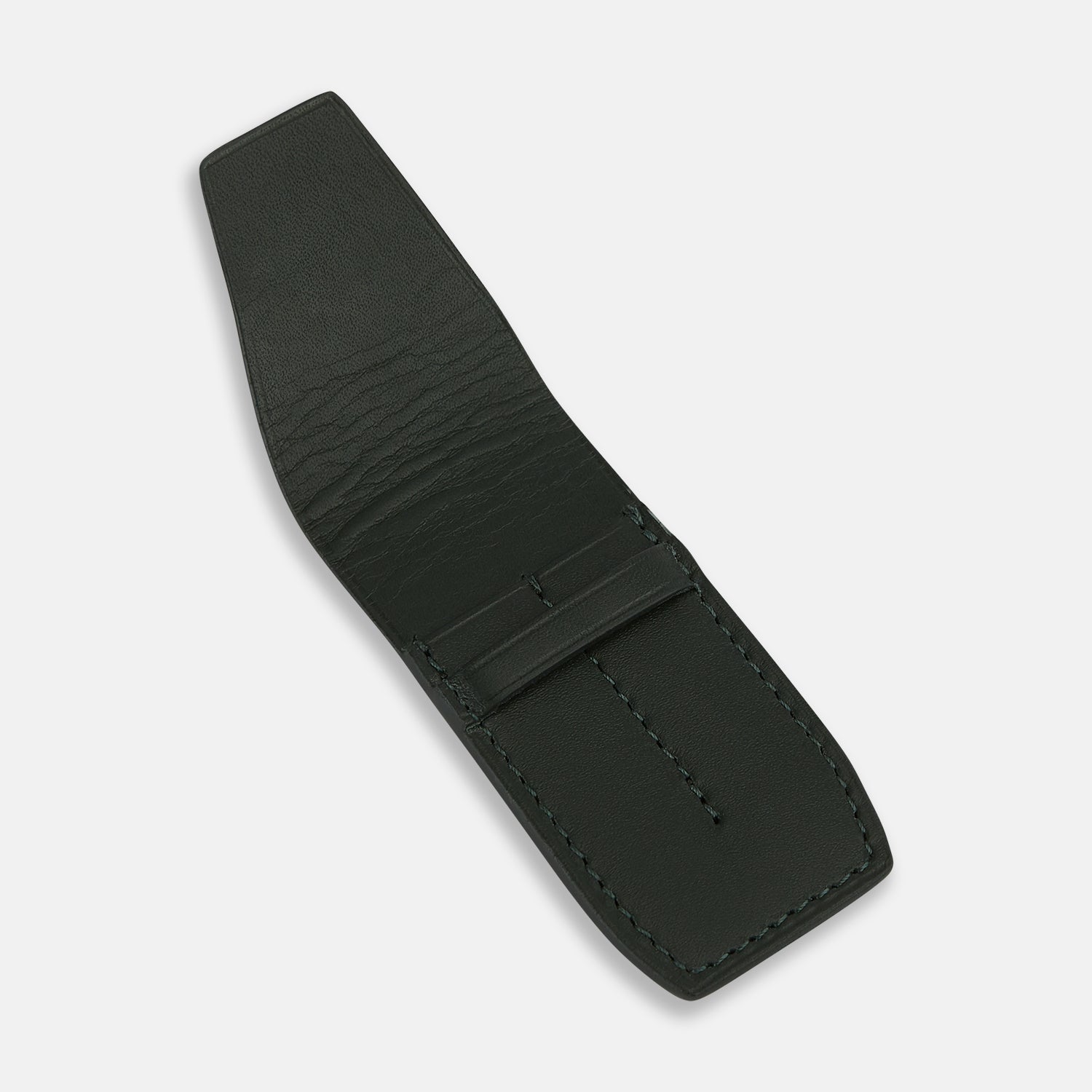 View 2 of product Forest Green Leather Collar-Stay Holder OS