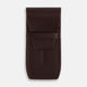 Burgundy Leather Collar-Stay Holder OS