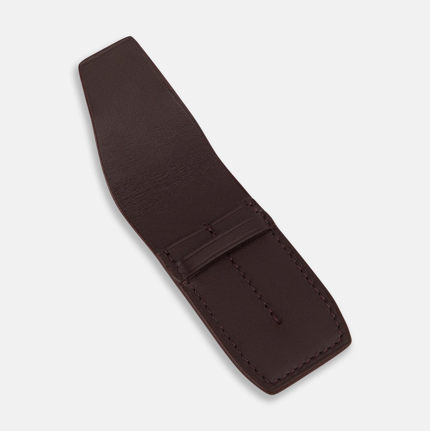 View 2 of product Burgundy Leather Collar-Stay Holder OS