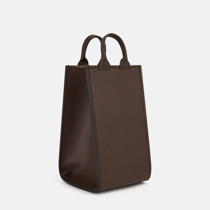 Dark Chocolate Leather Pen holder Image 1