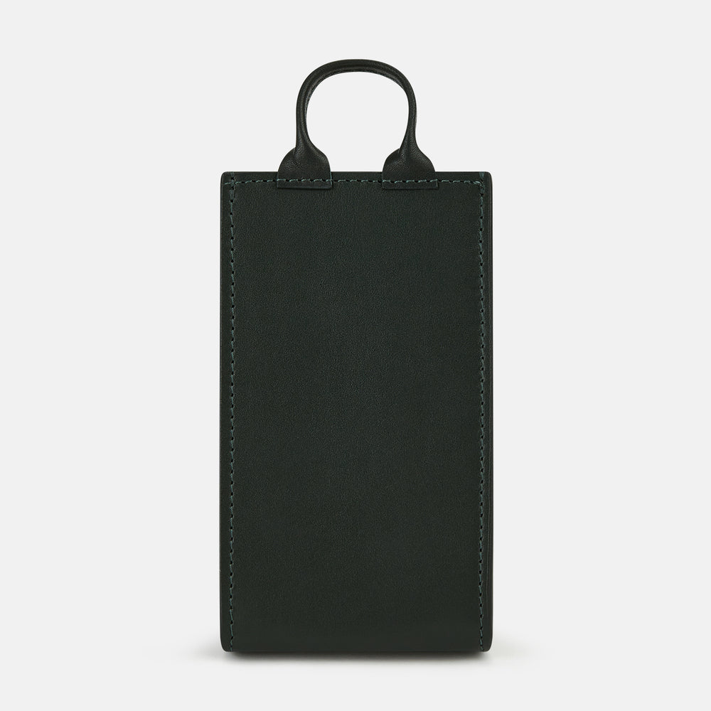Forest Green Leather Pen holder OS