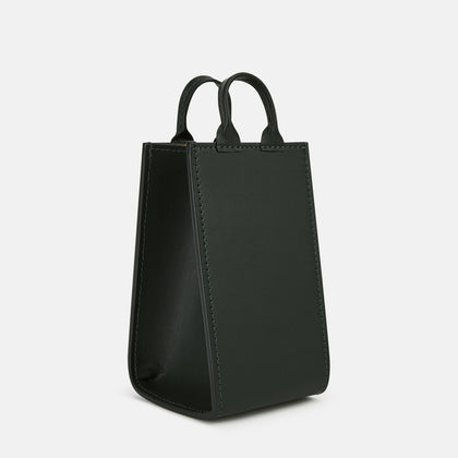 Forest Green Leather Pen holder Image 1