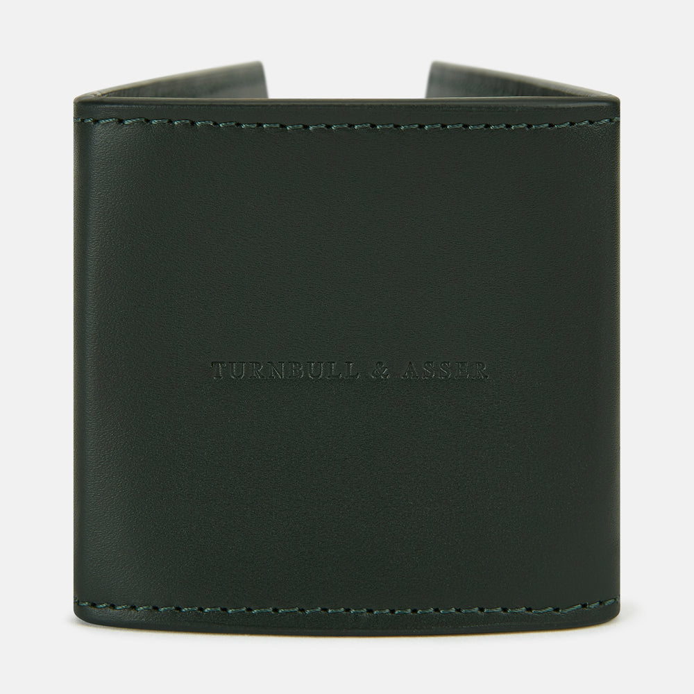 Forest Green Leather Pen holder OS