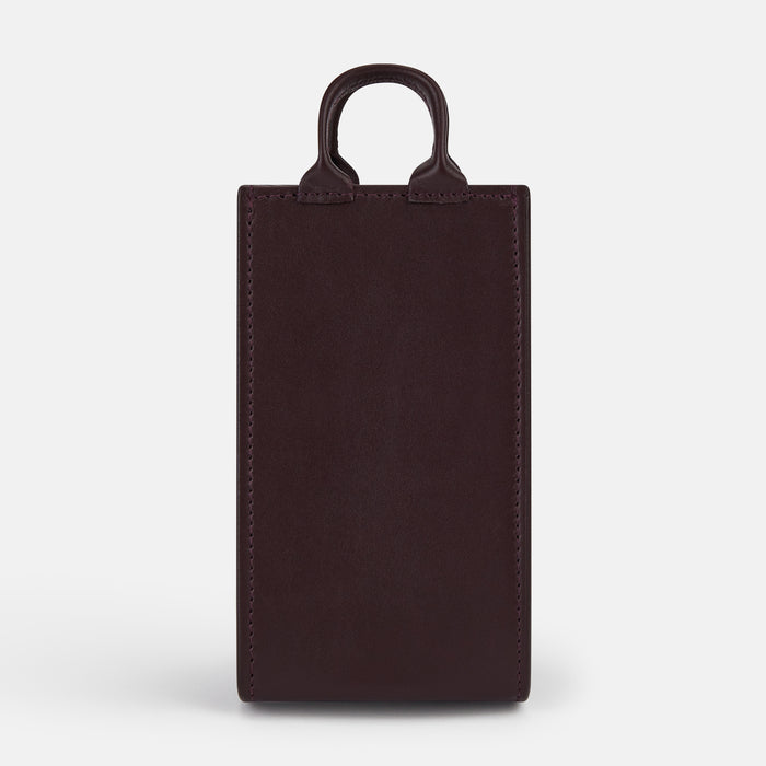 Burgundy Leather Pen holder