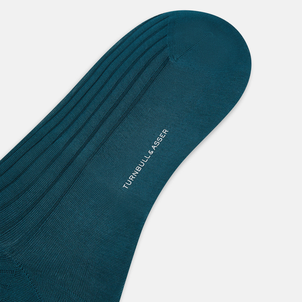 Forest Green Mid-Length Socks 13